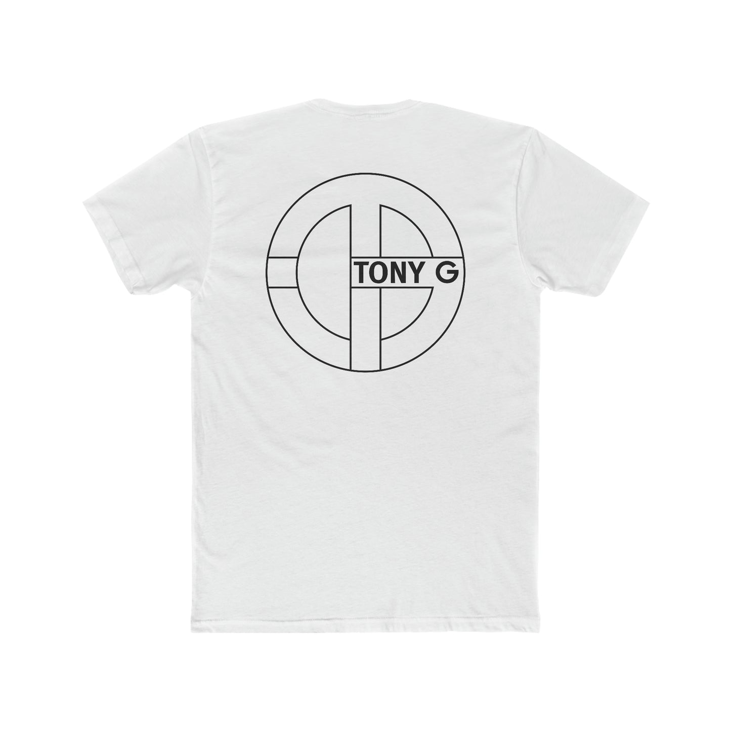 TONY G Men's Cotton Crew Tee, featuring the TONY G Logo & TG Logo Outline