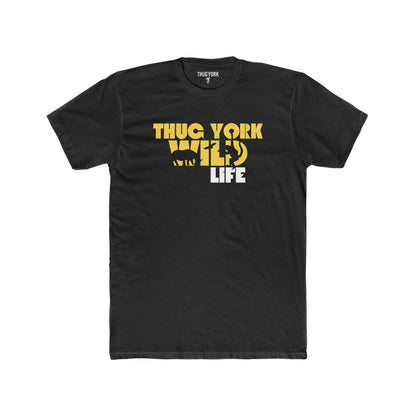 THUG YORK By TONY G Men's Cotton Crew Tee, featuring the Wild Life design