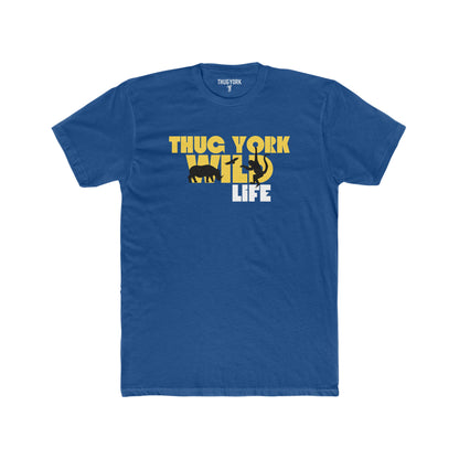 THUG YORK By TONY G Men's Cotton Crew Tee, featuring the Wild Life design