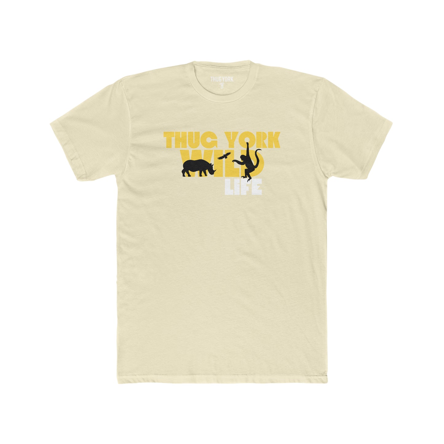 THUG YORK By TONY G Men's Cotton Crew Tee, featuring the Wild Life design