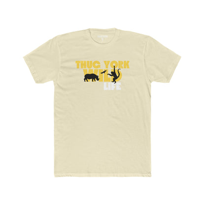 THUG YORK By TONY G Men's Cotton Crew Tee, featuring the Wild Life design