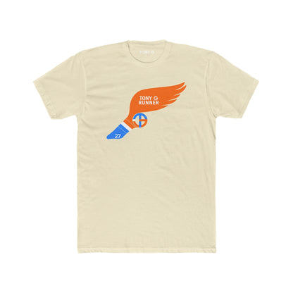 TONY G Men's Cotton Crew Tee, featuring the TONY G Runner design