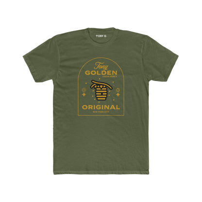 TONY Golden Men's Cotton Crew Tee, featuring the TONY Golden design