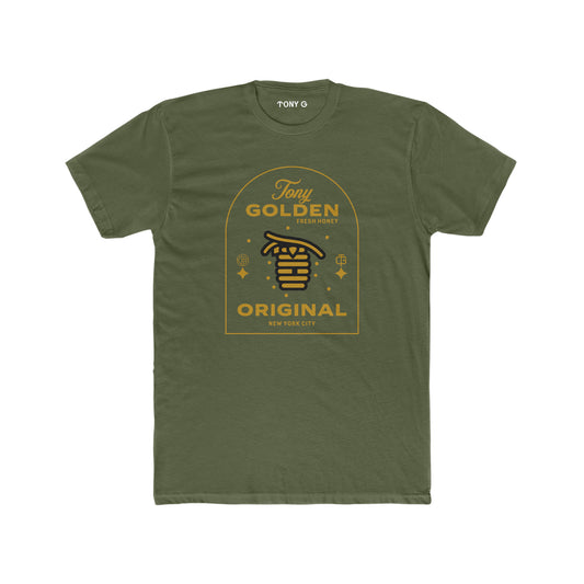 TONY Golden Men's Cotton Crew Tee, featuring the TONY Golden design