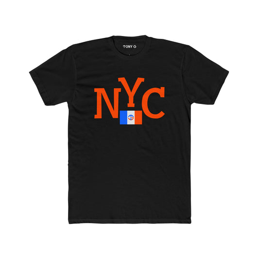 TONY G Men's Cotton Crew Tee, featuring the TONY G NYC design