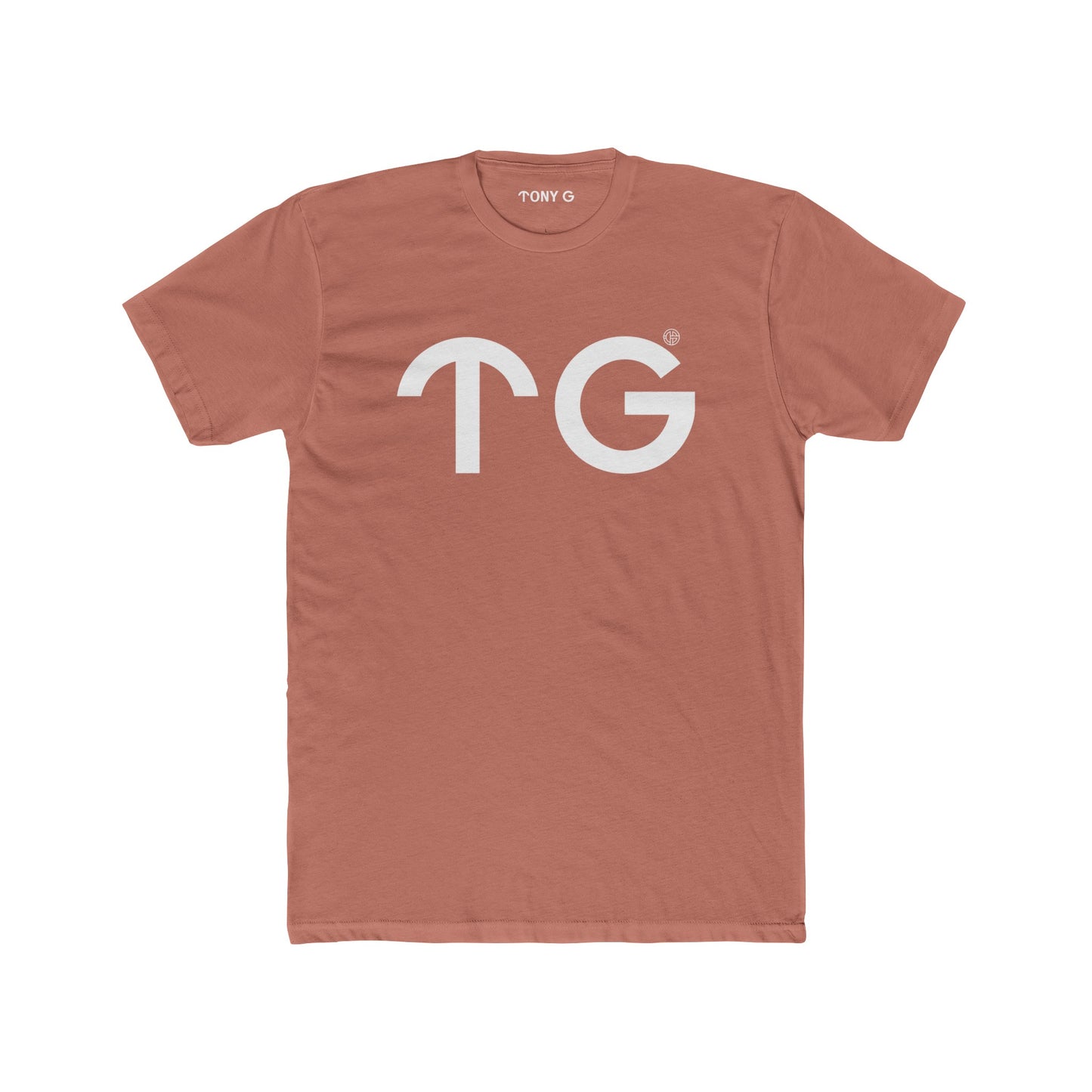 TONY G Men's Cotton Crew Tee, featuring the T&G Logo
