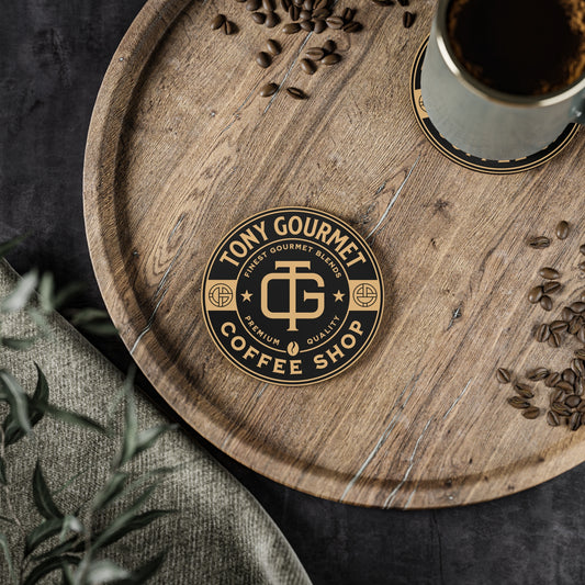 TONY Gourmet Coasters, featuring the TONY Gourmet design