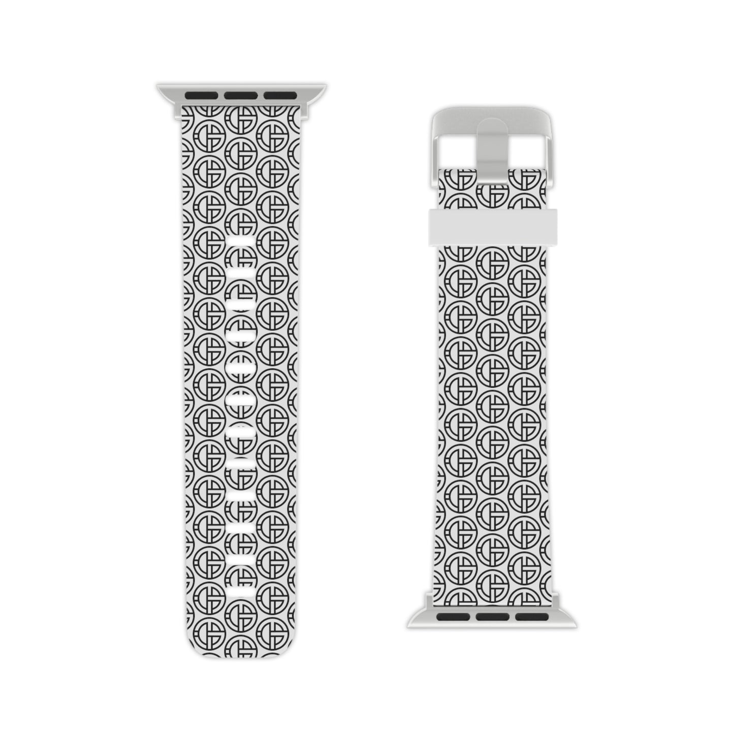 TONY G Watch Band for Apple Watch, featuring the TG Logo Outline Monogram Pattern