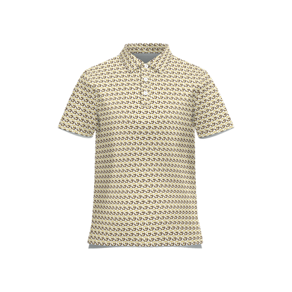 TONY G Women's Classic Fit Polo Shirt, adorned with the TG Logo #9 Monogram Pattern