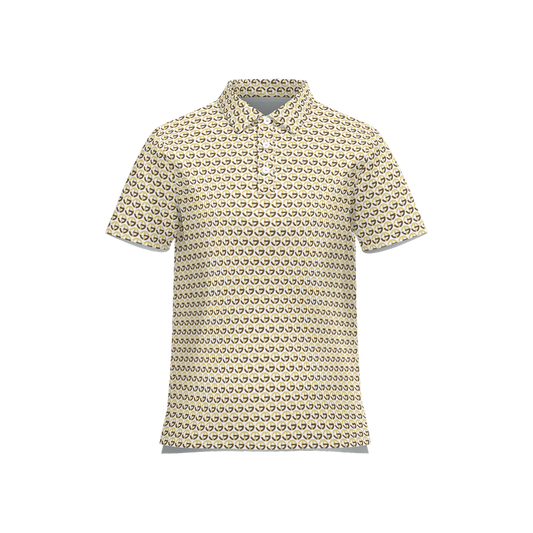 TONY G Women's Classic Fit Polo Shirt, adorned with the TG Logo #9 Monogram Pattern