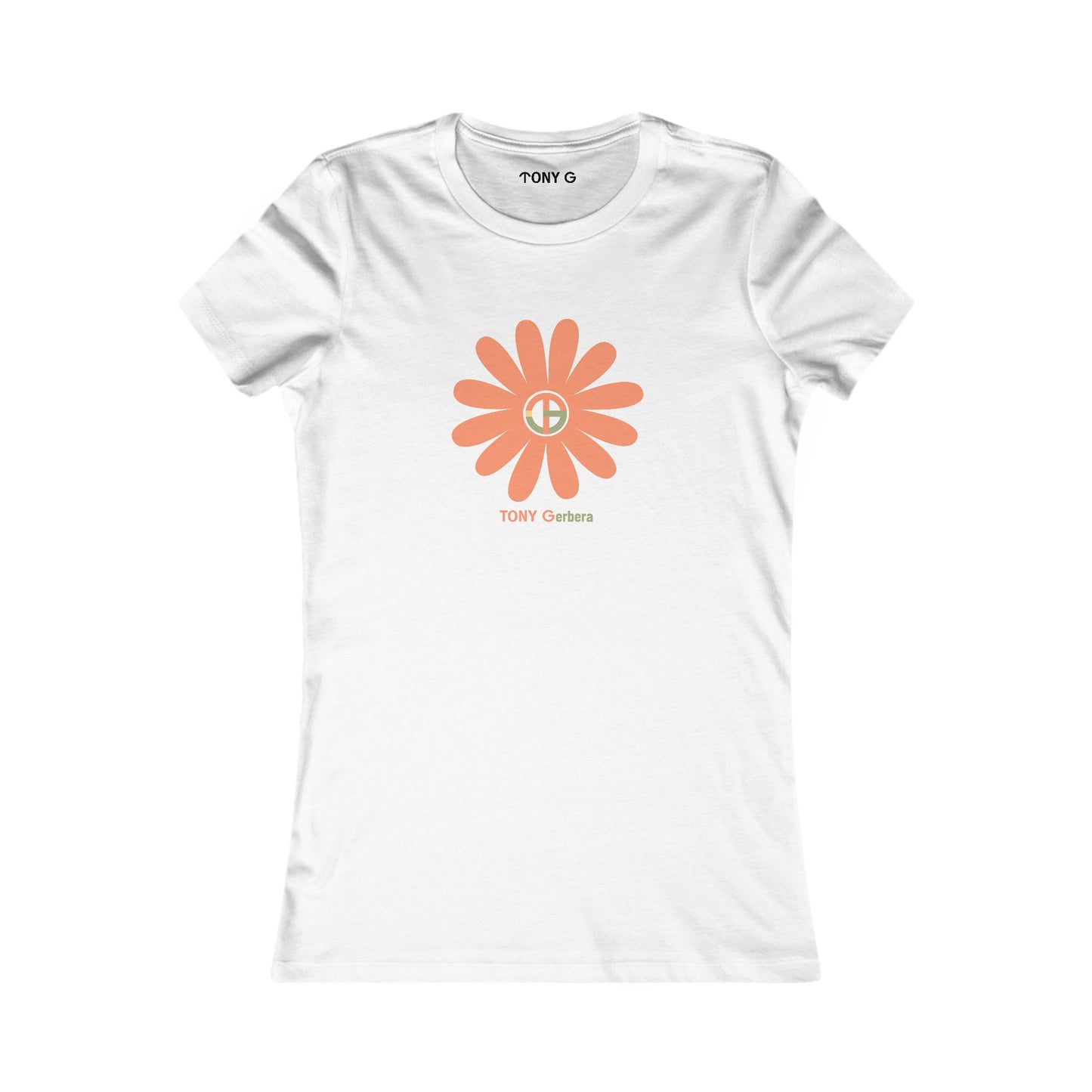 TONY Gerbera(#1 of 12) Women's Favorite Tee, adorned with the TONY Gerbera #1 design