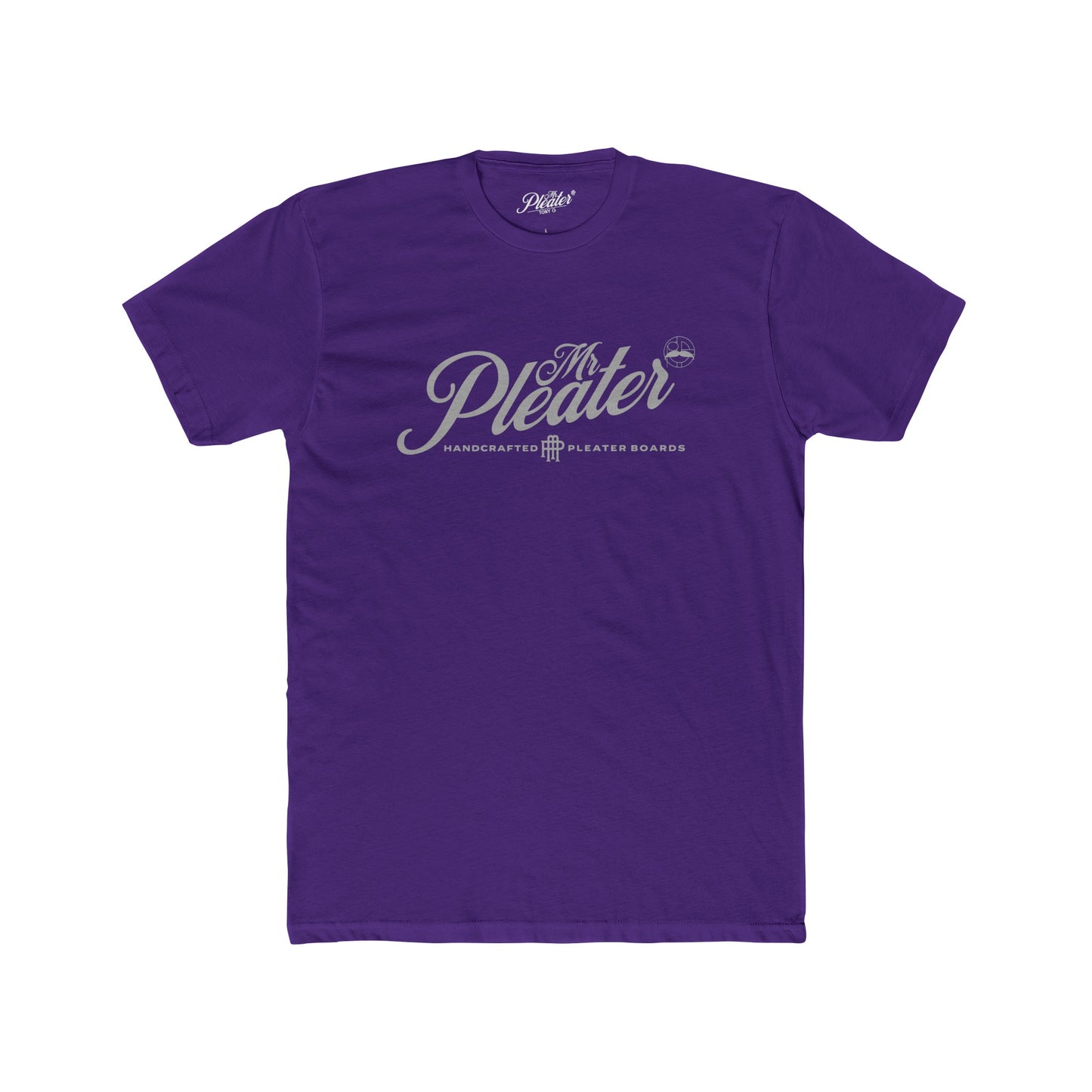 Mr. Pleater By TONY G Men's Cotton Crew Tee, featuring the Mr. Pleater Handcrafted Pleater Board 3 design