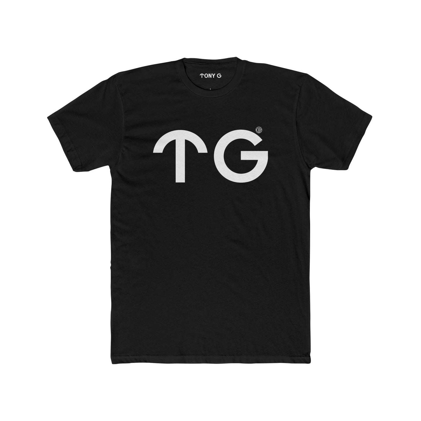 TONY G Men's Cotton Crew Tee, featuring the T&G Logo