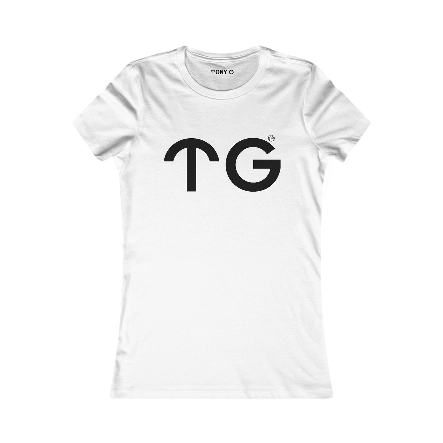 TONY G Women's Favorite Tee, adorned with the T&G Logo
