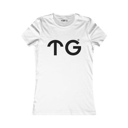 TONY G Women's Favorite Tee, adorned with the T&G Logo