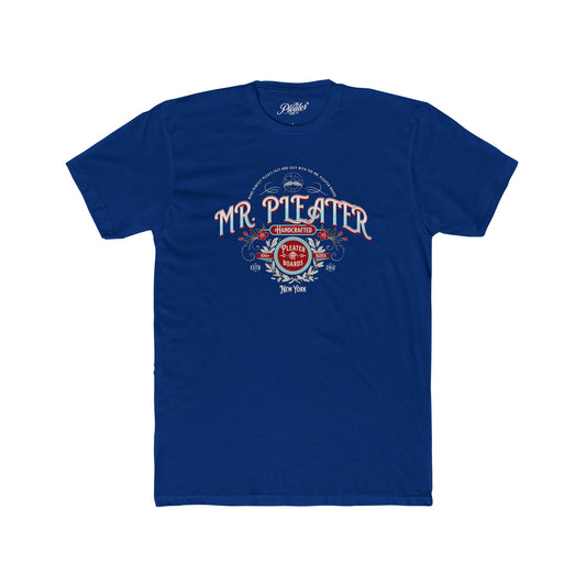 Mr. Pleater By TONY G Men's Cotton Crew Tee, featuring the Mr. Pleater Handcrafted Pleater Board design