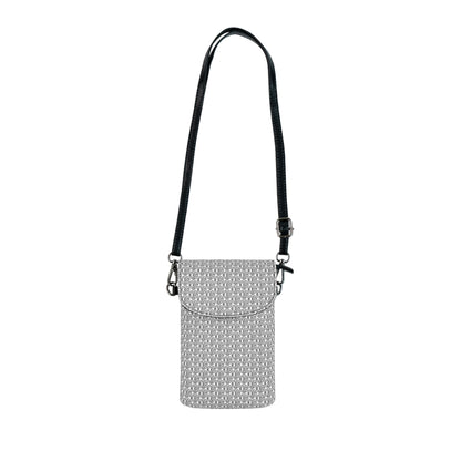 TONY G Small Cell Phone Wallet, adorned with the TG Logo Outline Monogram Pattern
