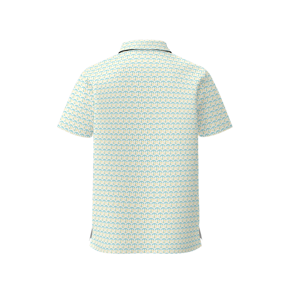 TONY G Women's Classic Fit Polo Shirt, adorned with the TG Logo #3 Monogram Pattern