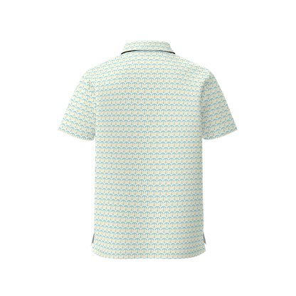TONY G Women's Classic Fit Polo Shirt, adorned with the TG Logo #3 Monogram Pattern
