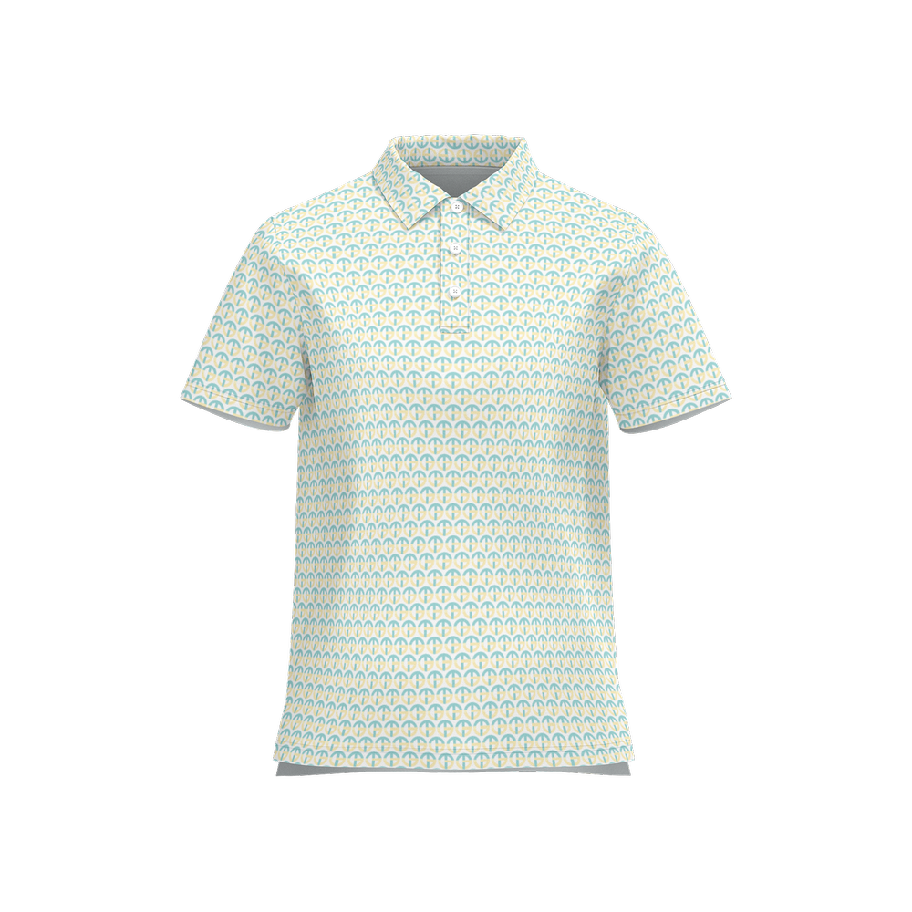 TONY G Women's Classic Fit Polo Shirt, adorned with the TG Logo #3 Monogram Pattern