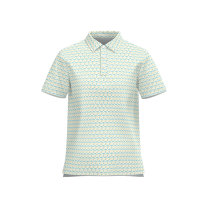 TONY G Women's Classic Fit Polo Shirt, adorned with the TG Logo #3 Monogram Pattern