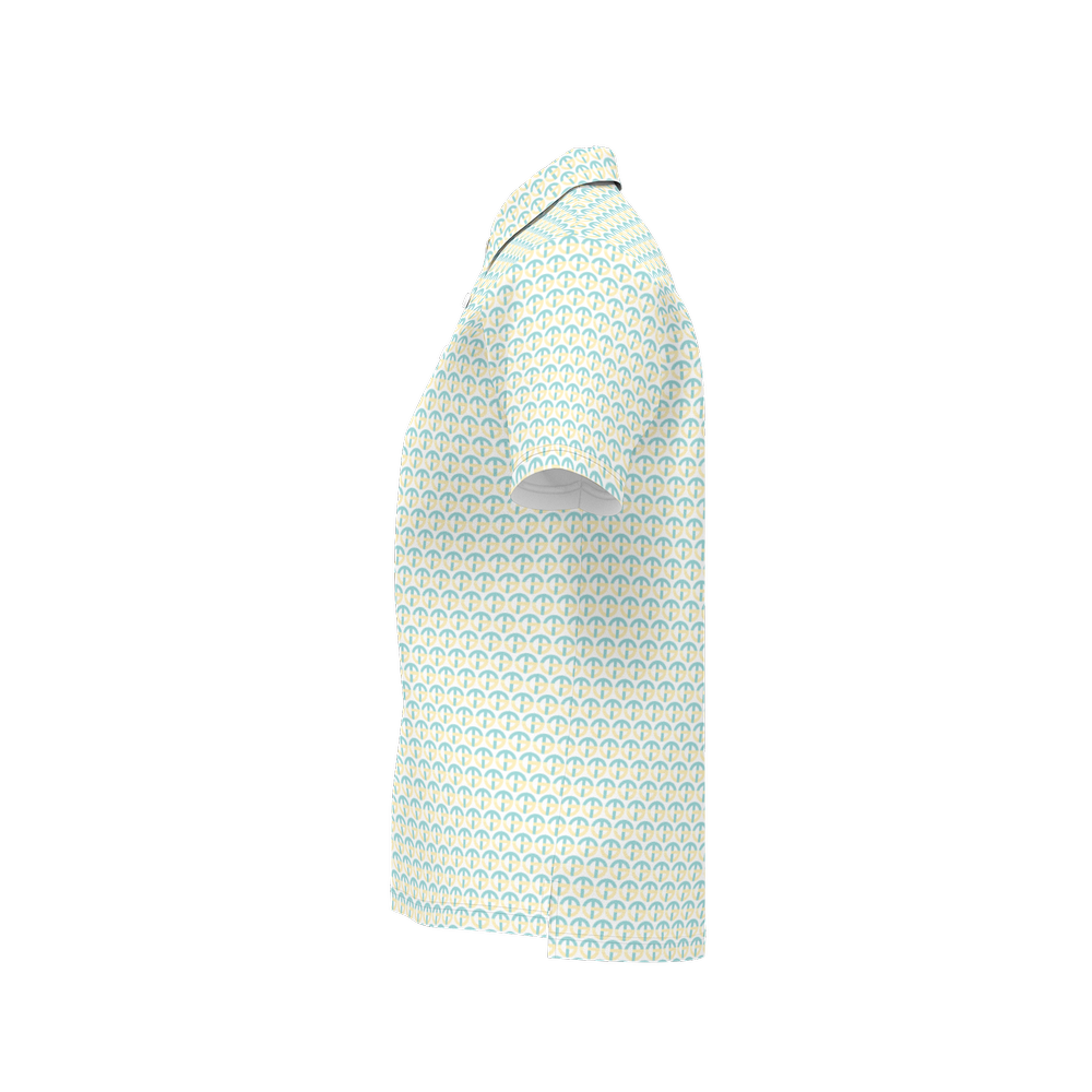 TONY G Women's Classic Fit Polo Shirt, adorned with the TG Logo #3 Monogram Pattern