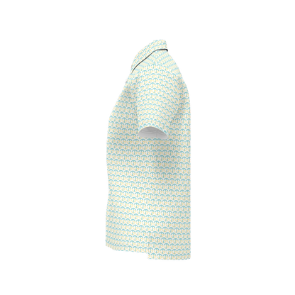 TONY G Women's Classic Fit Polo Shirt, adorned with the TG Logo #3 Monogram Pattern