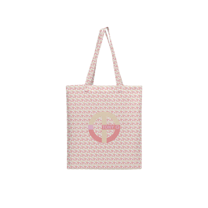 TONY G, TG Logo #11 Monogram Pattern, Large City Tote Bag with an inside pocket.