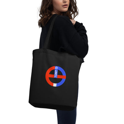 TONY G Eco Tote Bag, adorned with the TG Logo USA Monogram