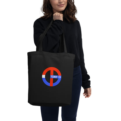 TONY G Eco Tote Bag, adorned with the TG Logo USA Monogram