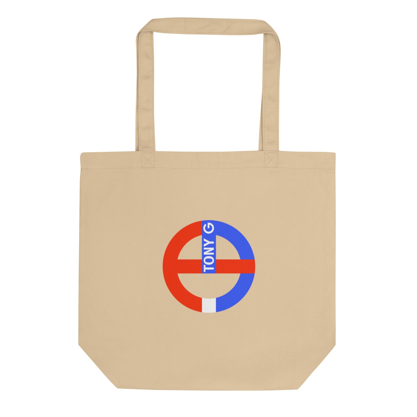 TONY G Eco Tote Bag, adorned with the TG Logo USA Monogram