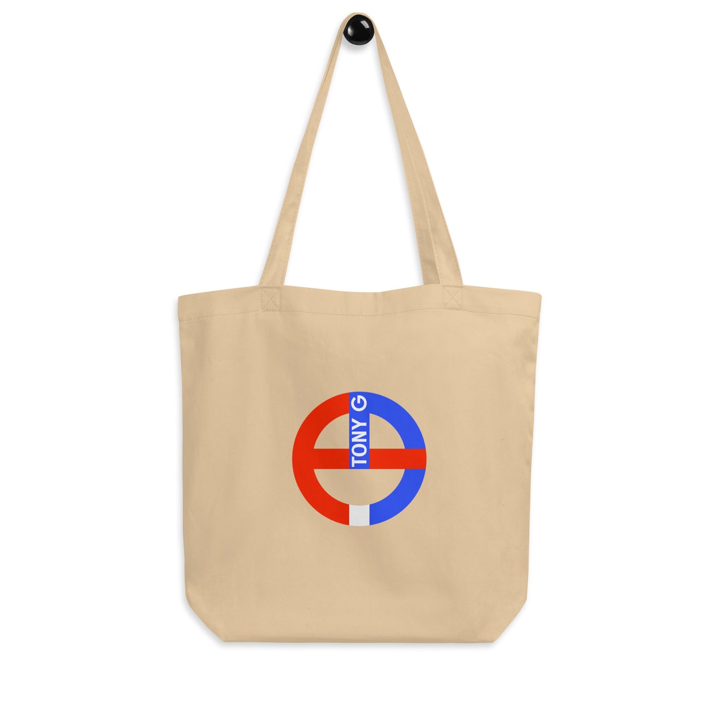 TONY G Eco Tote Bag, adorned with the TG Logo USA Monogram