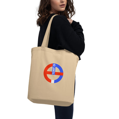 TONY G Eco Tote Bag, adorned with the TG Logo USA Monogram