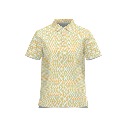 TONY G Women's Classic Fit Polo Shirt, adorned with the TG Logo #8 Monogram Pattern