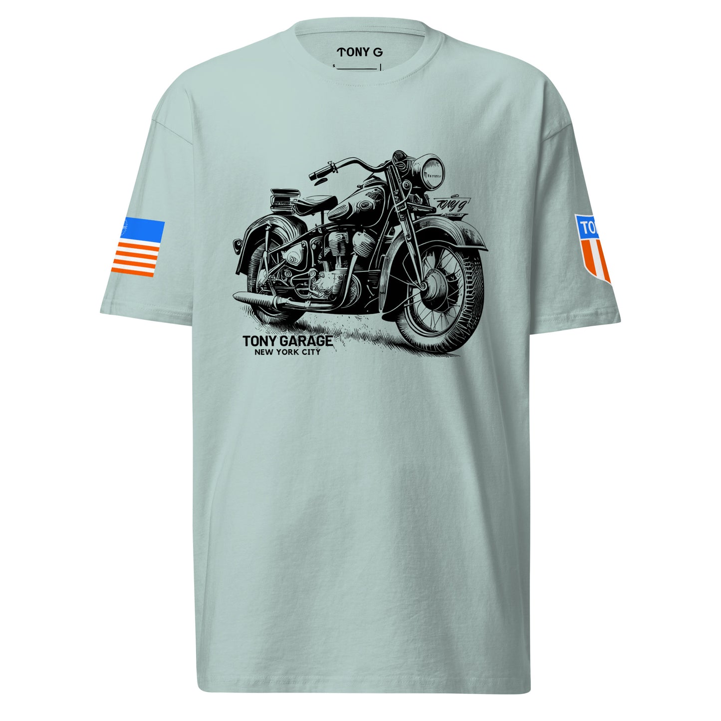 TONY Garage 3 Men's Heavyweight Cotton Tee, featuring the TONY Garage 3 design