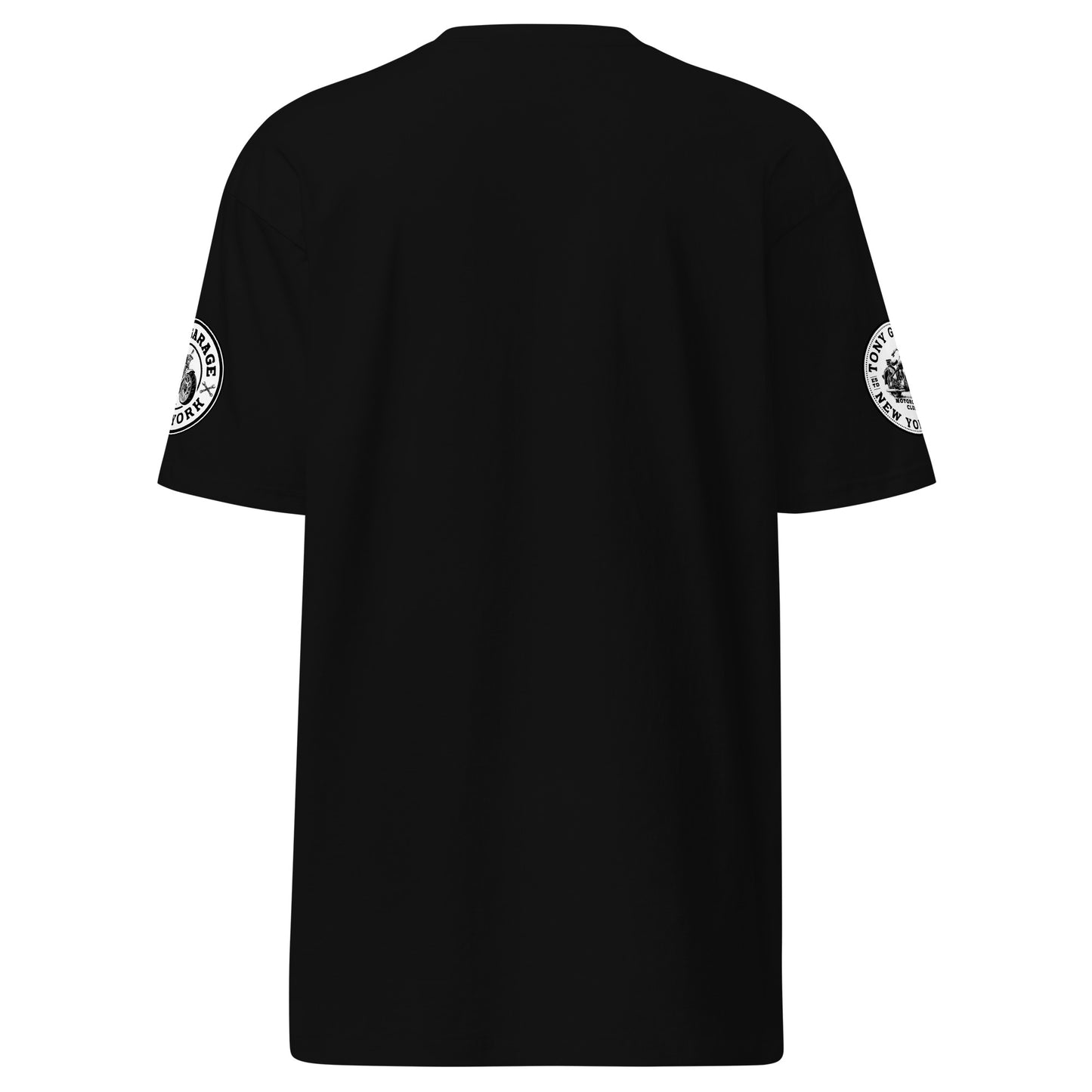 TONY Garage Winged TG Logo Tire Men's Heavyweight Cotton Tee, featuring the Winged TG Logo Tire design