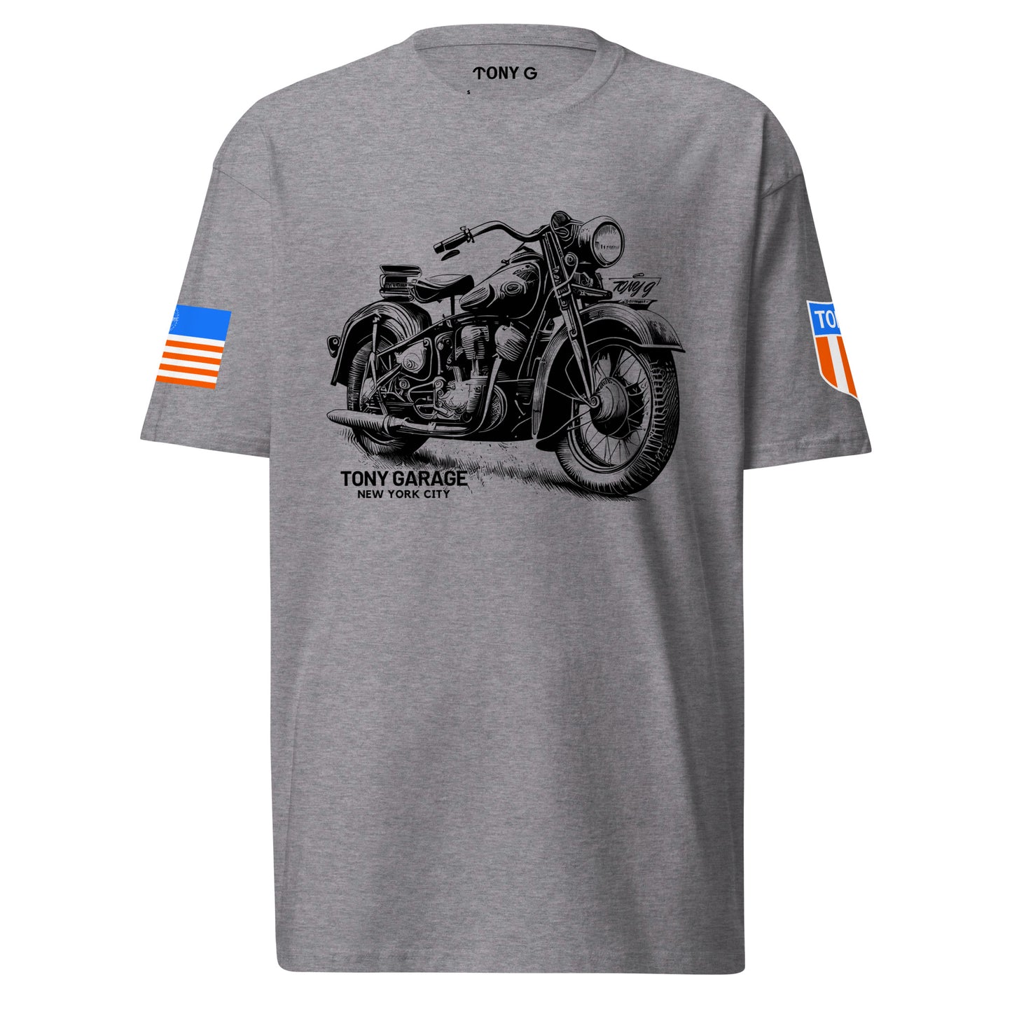 TONY Garage 3 Men's Heavyweight Cotton Tee, featuring the TONY Garage 3 design