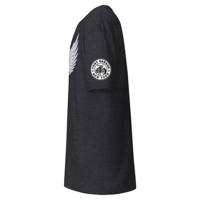 TONY Garage Winged TG Logo Tire Men's Heavyweight Cotton Tee, featuring the Winged TG Logo Tire design