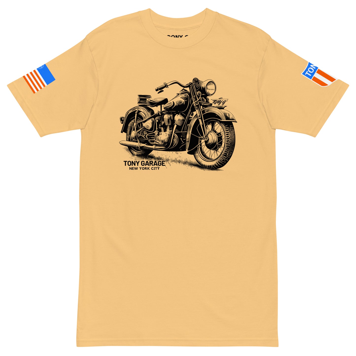 TONY Garage 3 Men's Heavyweight Cotton Tee, featuring the TONY Garage 3 design
