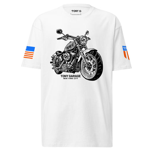 TONY Garage 4 Men's Heavyweight Cotton Tee, featuring the TONY Garage 4 design