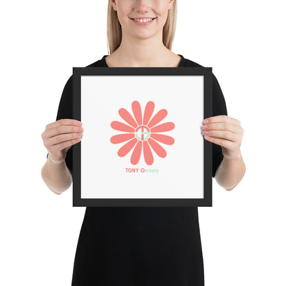 TONY Gerbera #4 Framed Poster Wall Art