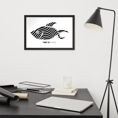 TONY Goldfish Framed Poster Wall Art
