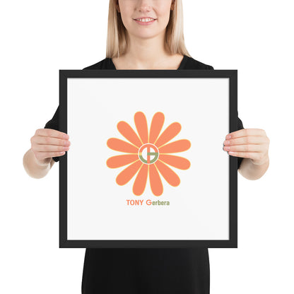 TONY Gerbera #1 Framed Poster Wall Art