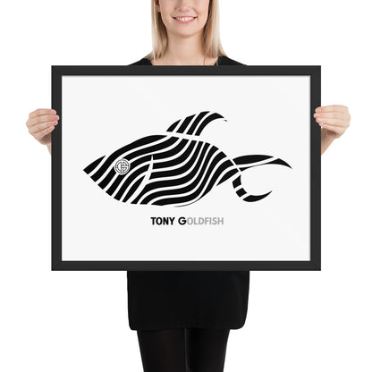 TONY Goldfish Framed Poster Wall Art