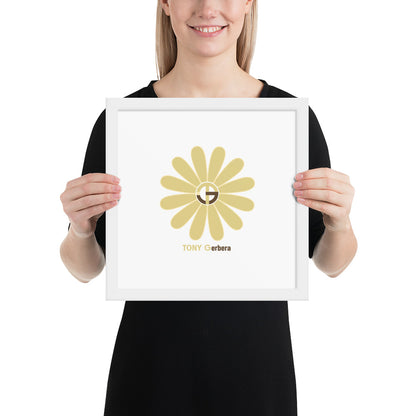 TONY Gerbera #9 Framed Poster Wall Art