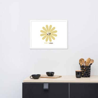 TONY Gerbera #9 Framed Poster Wall Art